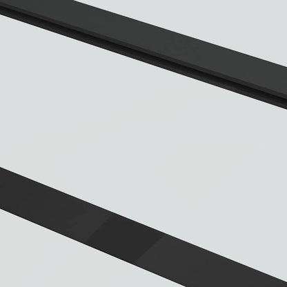 Porta Scorrevole con Ferramenta 90x205cm Vetro ESG Alluminio | homemem39