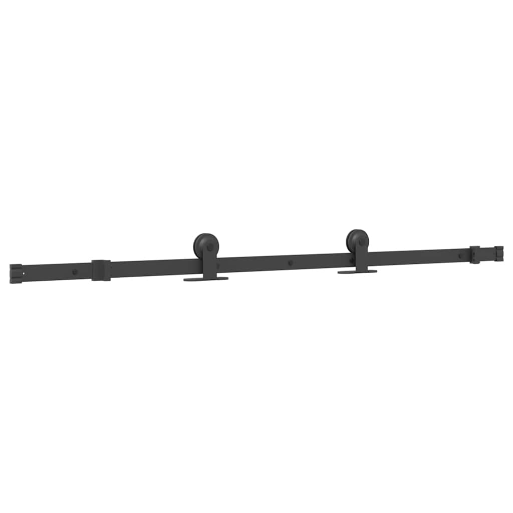 Porta Scorrevole Ferramenta 76x205 cm Vetro Temperato Alluminio | homemem39