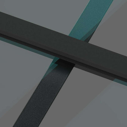 Porta Scorrevole Ferramenta 90x205 cm Vetro Temperato Alluminio | homemem39