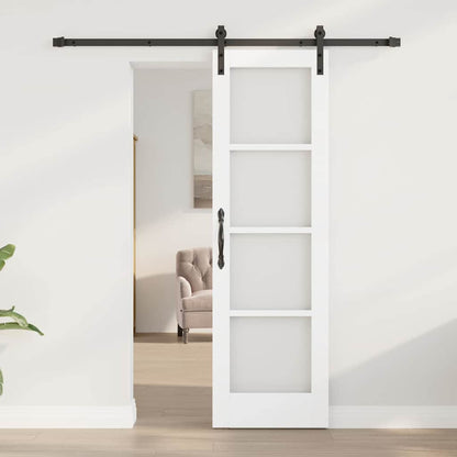 Porta scorrevole ORKDAL Bianco e Nero 61 x 198,5 cm | homemem39