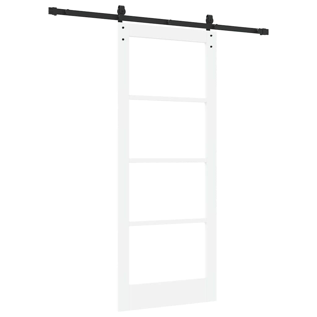 Porta scorrevole ORKDAL Bianco e Nero 83 x 202 cm | homemem39