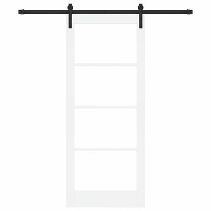 Porta scorrevole ORKDAL Bianco e Nero 83 x 202 cm | homemem39