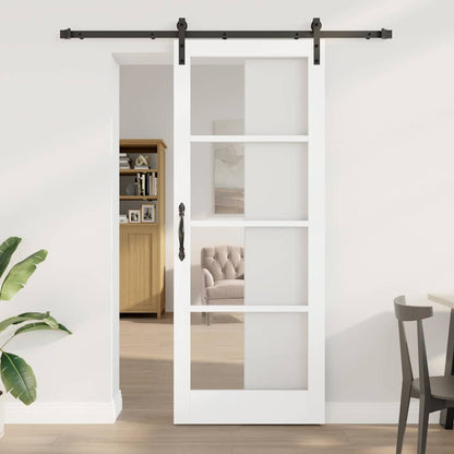 Porta scorrevole ORKDAL Bianco e Nero 83 x 211 cm | homemem39