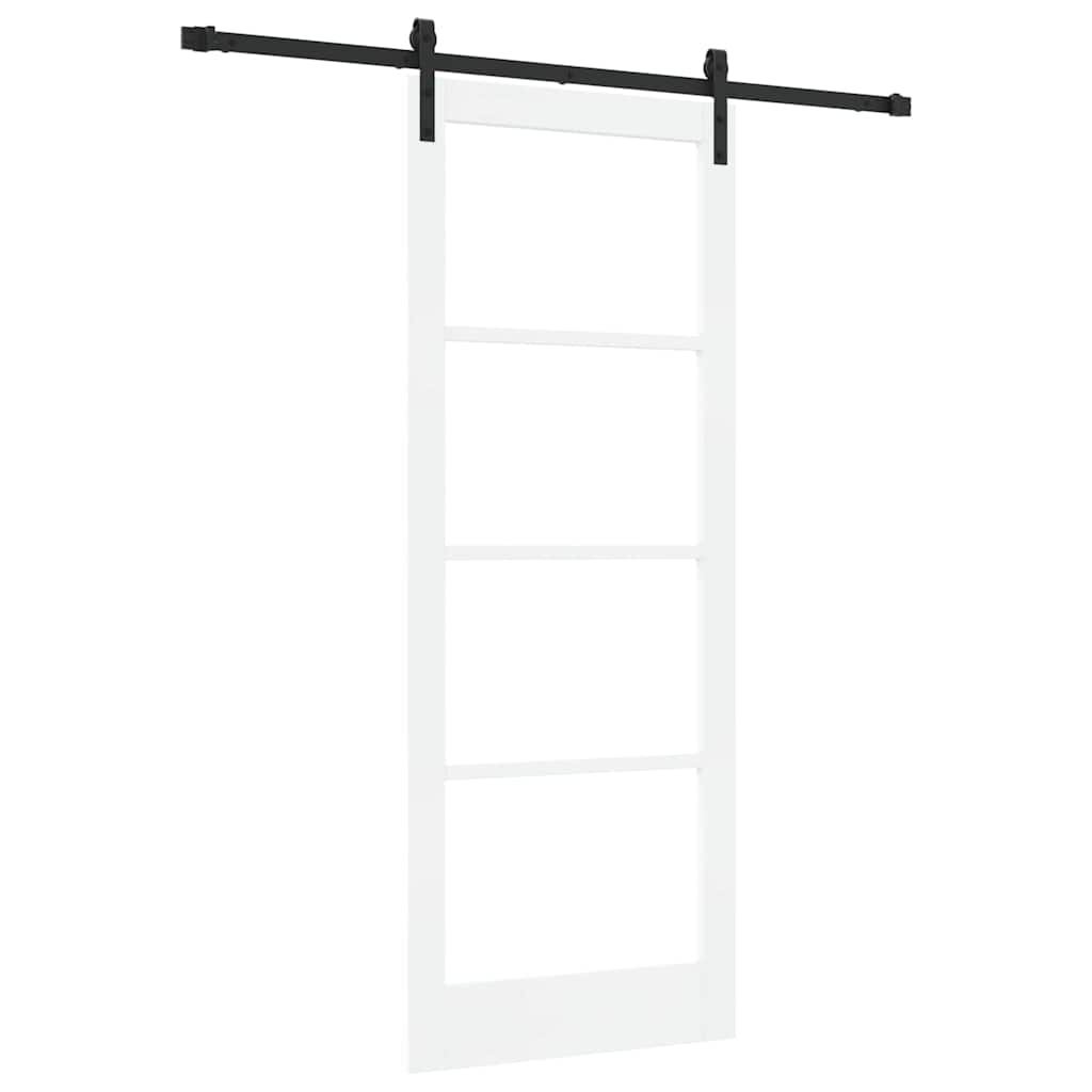 Porta scorrevole ORKDAL Bianco e Nero 83 x 211 cm | homemem39