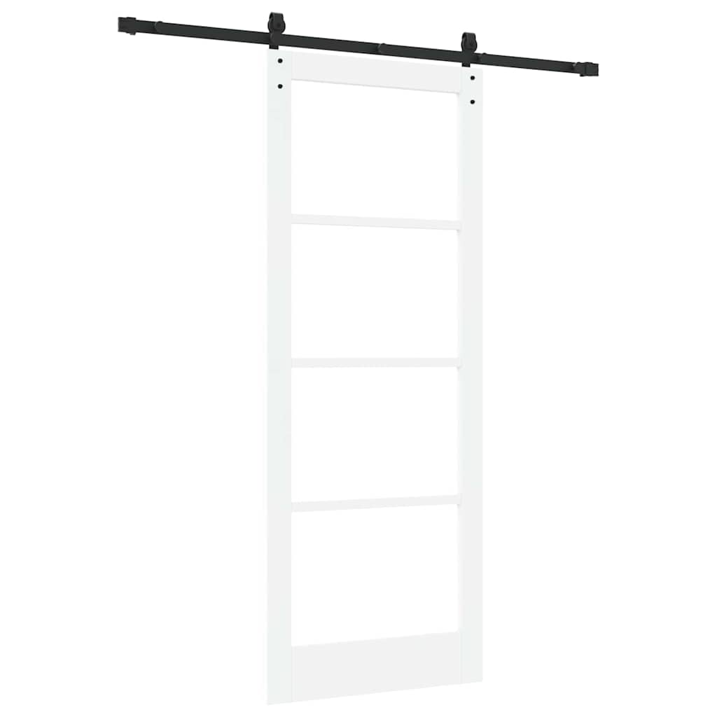 Porta scorrevole ORKDAL Bianco e Nero 83 x 211 cm | homemem39
