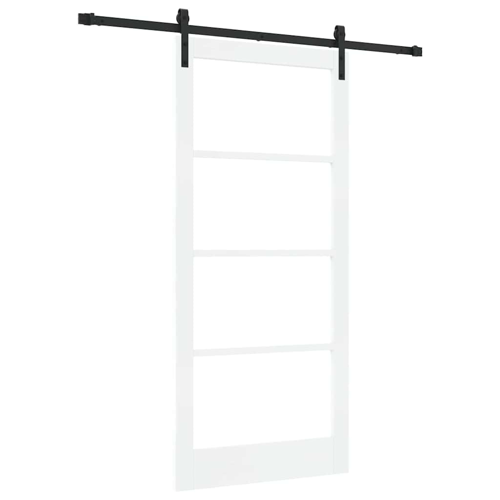 Porta scorrevole ORKDAL Bianco e Nero 93 x 202 cm | homemem39