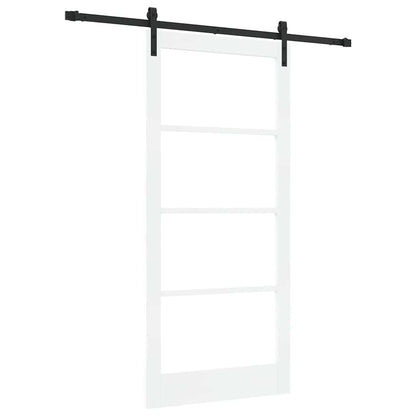 Porta scorrevole ORKDAL Bianco e Nero 93 x 202 cm | homemem39
