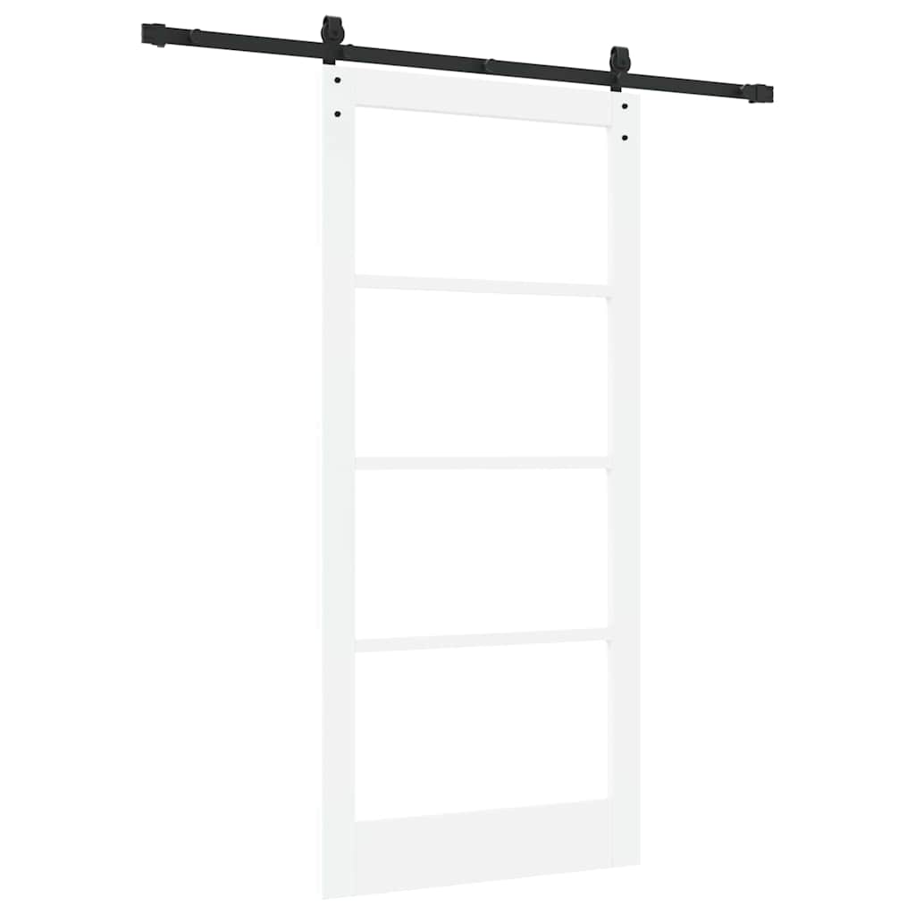 Porta scorrevole ORKDAL Bianco e Nero 93 x 202 cm | homemem39