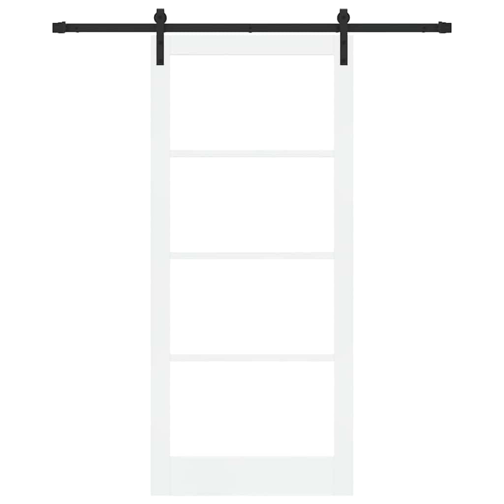 Porta scorrevole ORKDAL Bianco e Nero 93 x 211 cm | homemem39