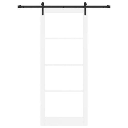 Porta scorrevole ORKDAL Bianco e Nero 93 x 232 cm | homemem39