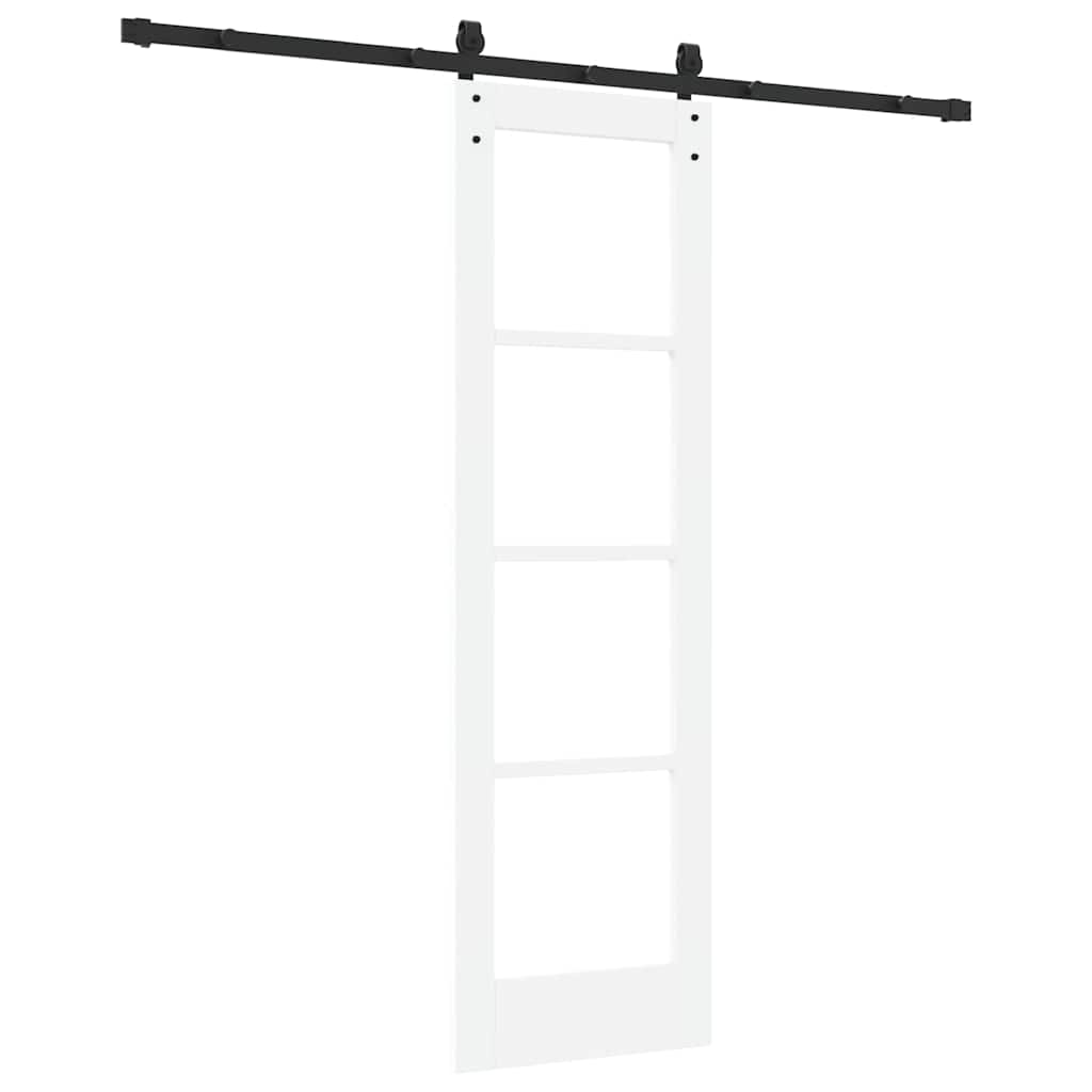 Porta scorrevole ORKDAL Bianco e Nero 61 x 198,5 cm | homemem39
