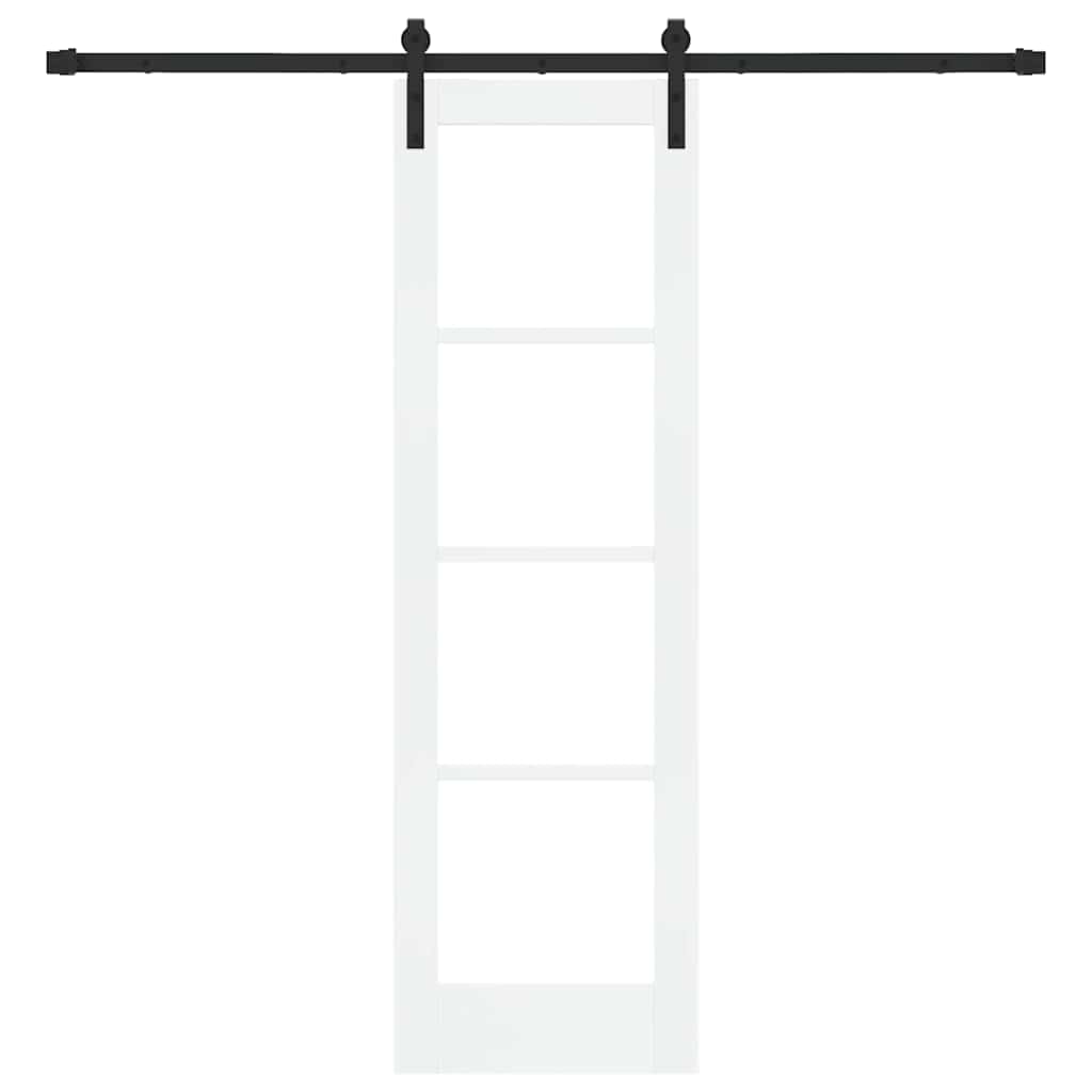 Porta scorrevole ORKDAL Bianco e Nero 61 x 198,5 cm | homemem39