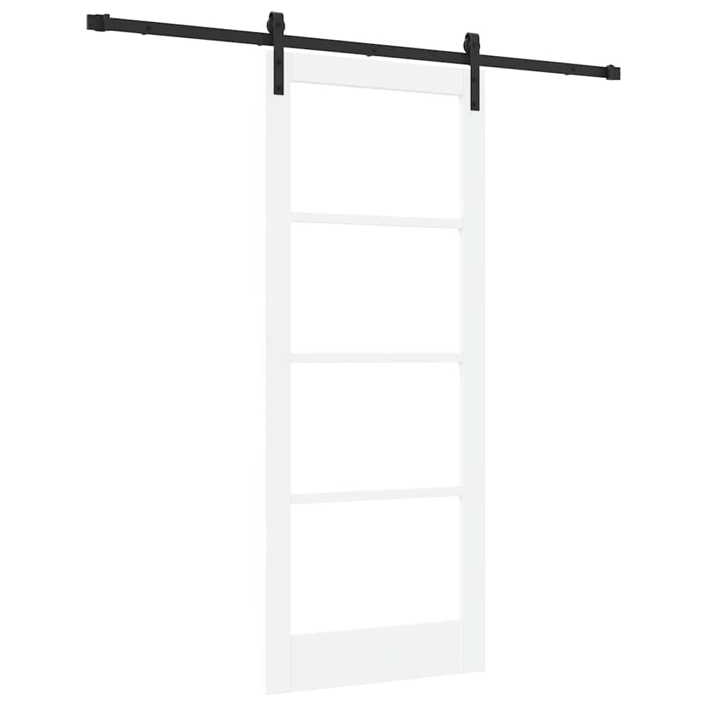 Porta scorrevole ORKDAL Bianco e Nero 83 x 202 cm | homemem39