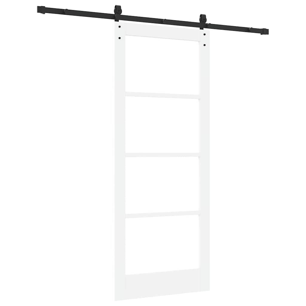 Porta scorrevole ORKDAL Bianco e Nero 83 x 202 cm | homemem39