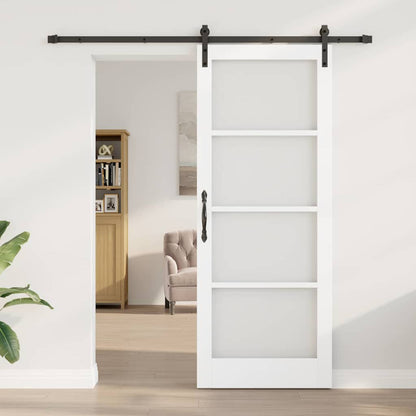 Porta scorrevole ORKDAL Bianco e Nero 83 x 211 cm | homemem39