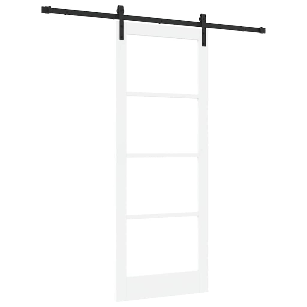 Porta scorrevole ORKDAL Bianco e Nero 83 x 211 cm | homemem39