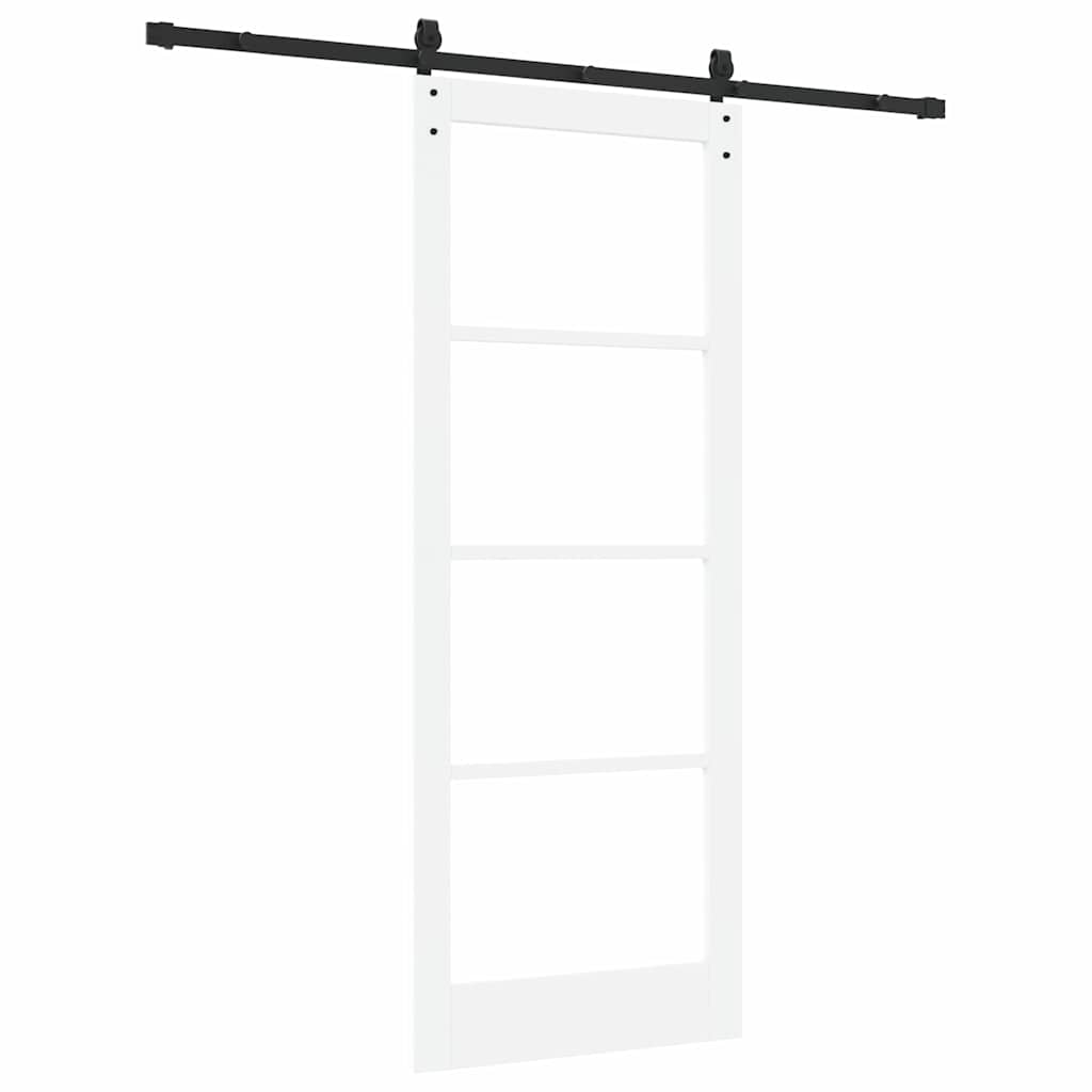 Porta scorrevole ORKDAL Bianco e Nero 83 x 211 cm | homemem39