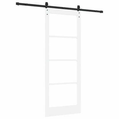 Porta scorrevole ORKDAL Bianco e Nero 83 x 211 cm | homemem39