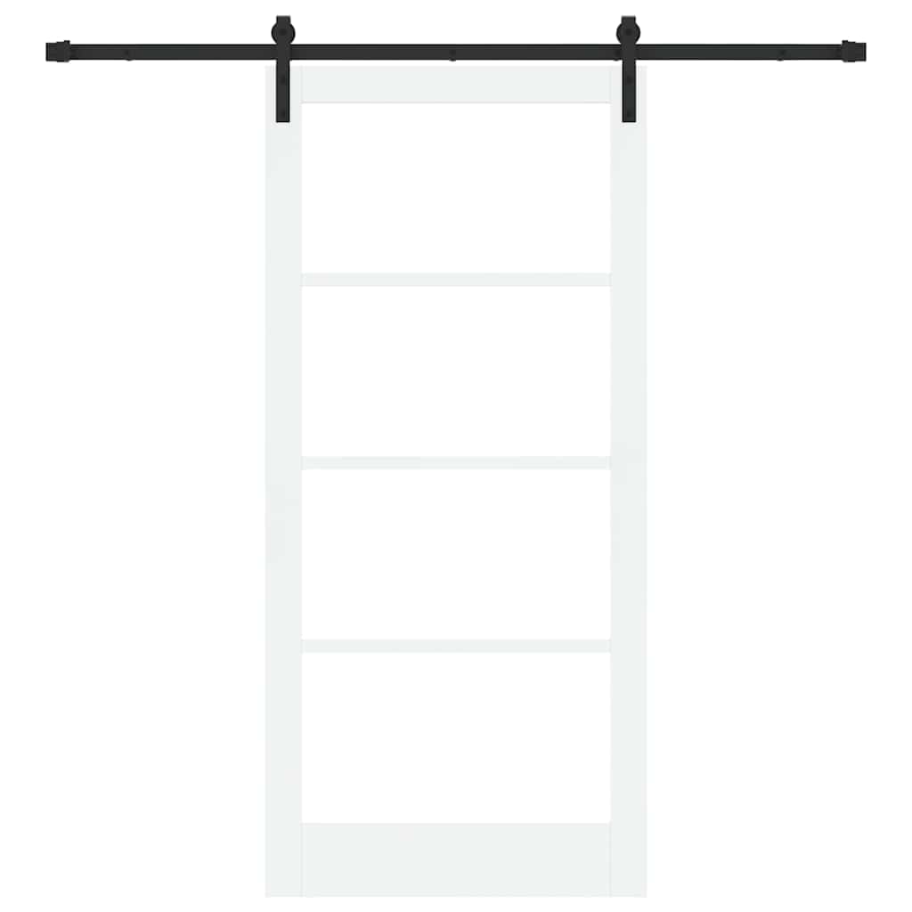 Porta scorrevole ORKDAL Bianco e Nero 93 x 202 cm | homemem39