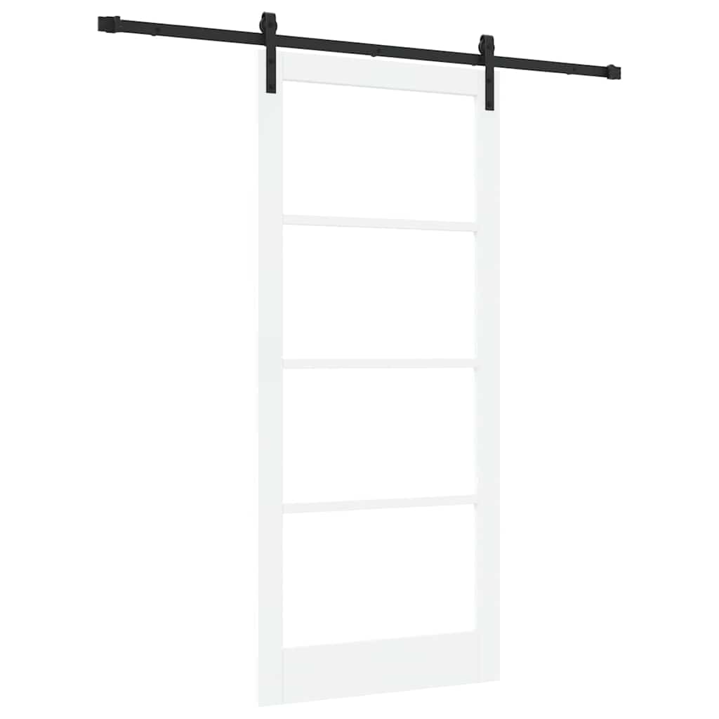 Porta scorrevole ORKDAL Bianco e Nero 93 x 211 cm | homemem39