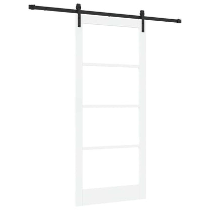 Porta scorrevole ORKDAL Bianco e Nero 93 x 211 cm | homemem39