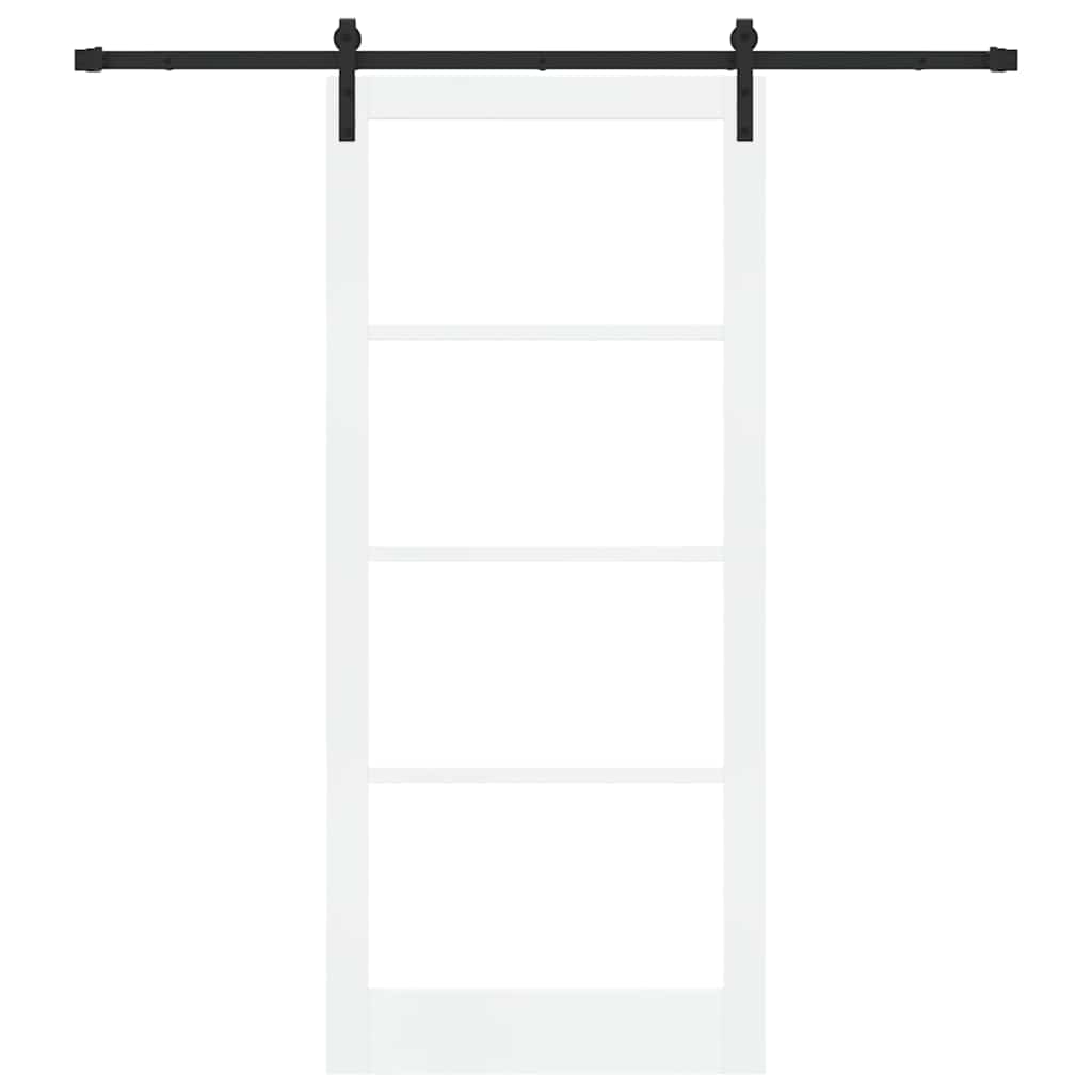 Porta scorrevole ORKDAL Bianco e Nero 93 x 211 cm | homemem39