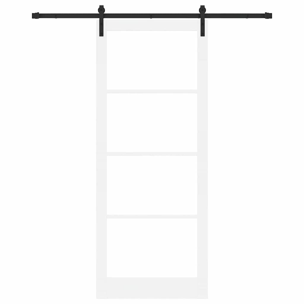 Porta scorrevole ORKDAL Bianco e Nero 93 x 232 cm | homemem39