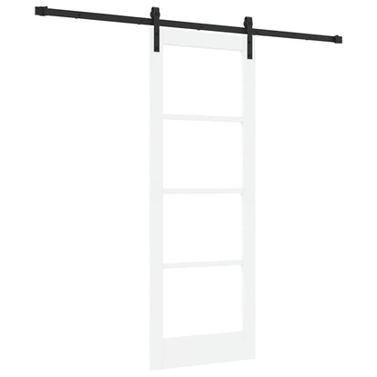 Porta Scorrevole ORKDAL Bianco 73.5 x 198.5 cm Legno e metallo