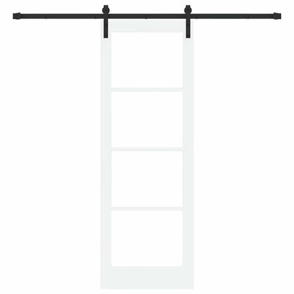 Porta Scorrevole ORKDAL Bianco 73.5 x 211 cm Legno e metallo