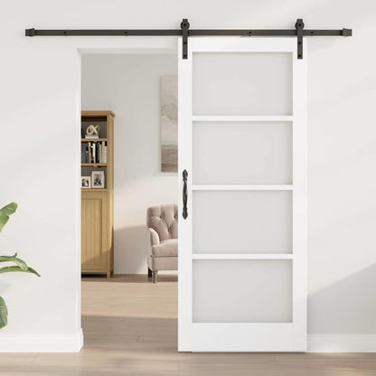 Porta Scorrevole ORKDAL Bianco 83 x 202 cm Legno e metallo