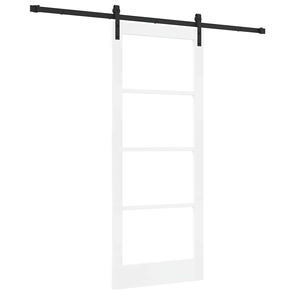 Porta Scorrevole ORKDAL Bianco 83 x 202 cm Legno e metallo