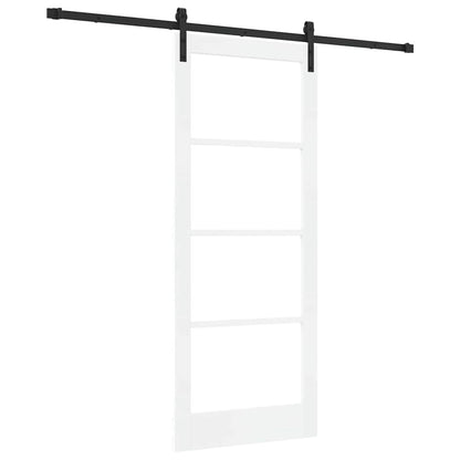 Porta Scorrevole ORKDAL Bianco 83 x 202 cm Legno e metallo