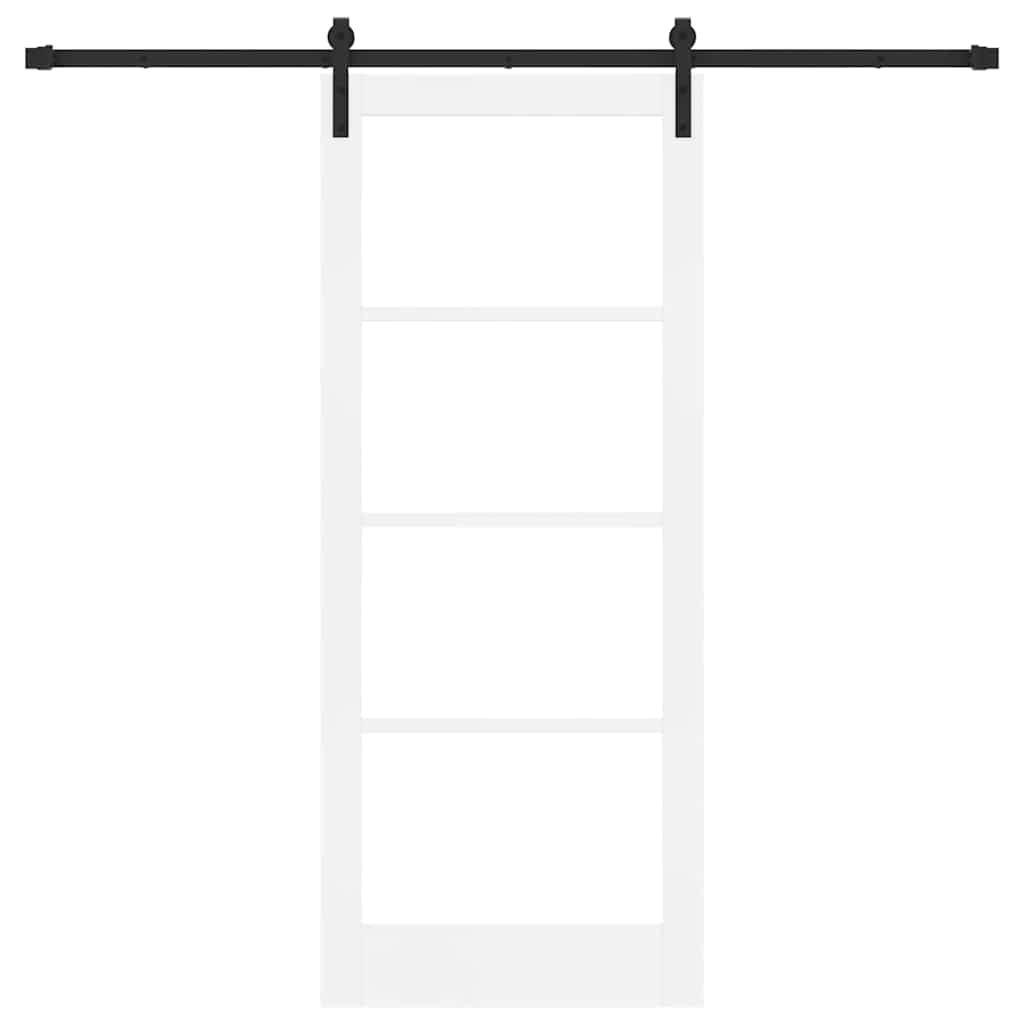 Porta Scorrevole ORKDAL Bianco 83 x 202 cm Legno e metallo