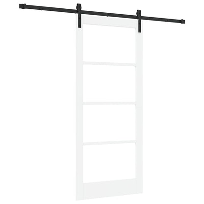 Porta Scorrevole ORKDAL Bianco 86 x 198.5 cm Legno e metallo