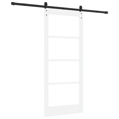 Porta Scorrevole ORKDAL Bianco 86 x 198.5 cm Legno e metallo