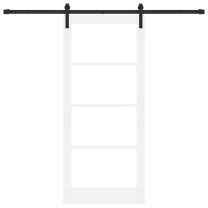 Porta Scorrevole ORKDAL Bianco 86 x 198.5 cm Legno e metallo