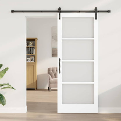 Porta Scorrevole ORKDAL Bianco 86 x 211 cm Legno e metallo