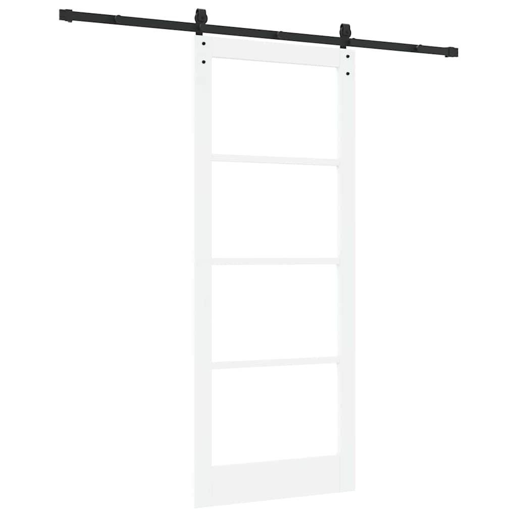 Porta Scorrevole ORKDAL Bianco 86 x 211 cm Legno e metallo
