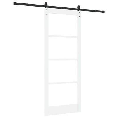 Porta Scorrevole ORKDAL Bianco 86 x 211 cm Legno e metallo