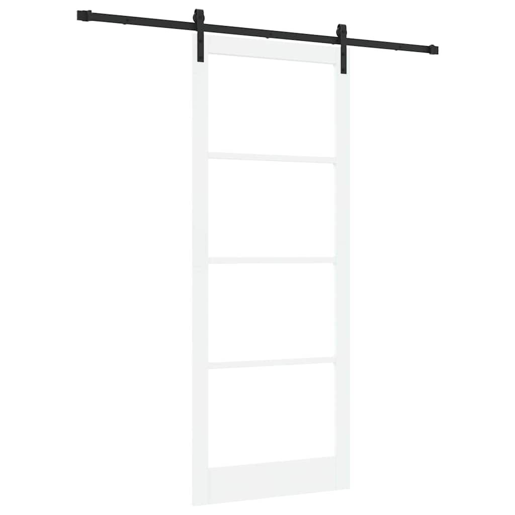 Porta Scorrevole ORKDAL Bianco 93 x 232 cm Legno e metallo