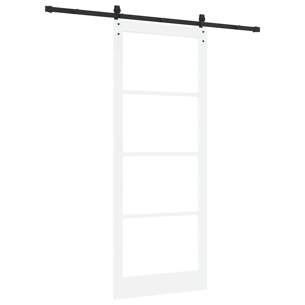 Porta Scorrevole ORKDAL Bianco 93 x 232 cm Legno e metallo
