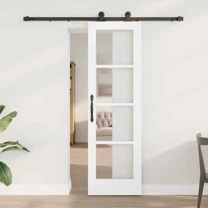 Porta scorrevole ORKDAL Bianco e Nero 61 x 198,5 cm | homemem39