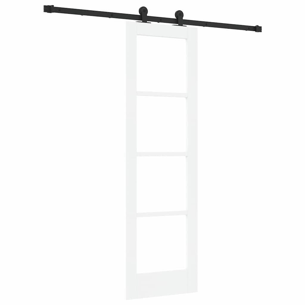 Porta scorrevole ORKDAL Bianco e Nero 61 x 198,5 cm | homemem39