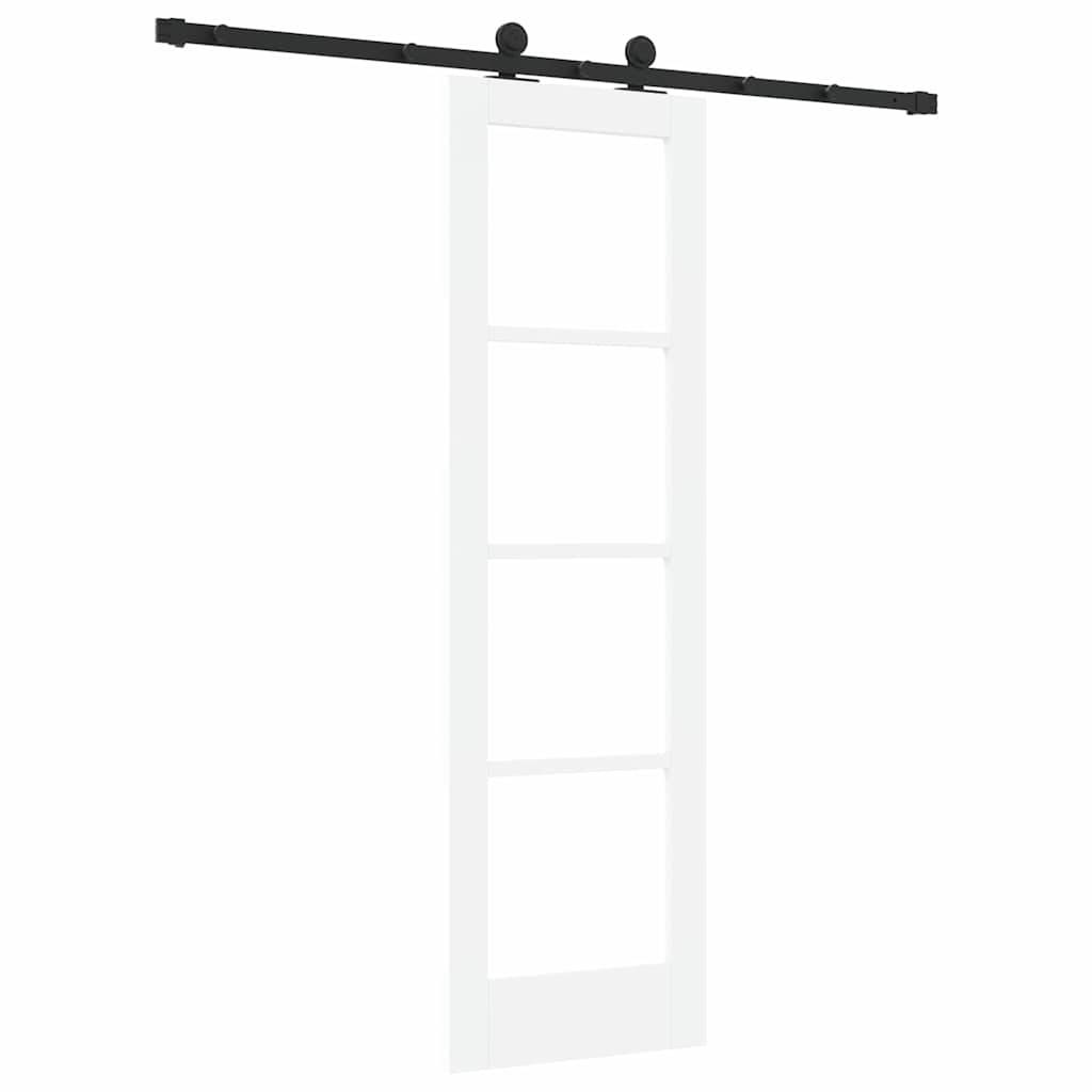 Porta scorrevole ORKDAL Bianco e Nero 61 x 198,5 cm | homemem39
