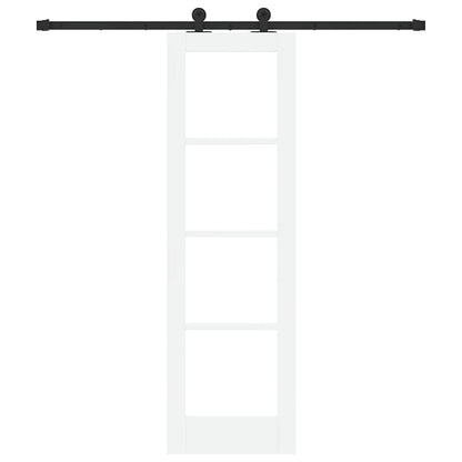 Porta scorrevole ORKDAL Bianco e Nero 61 x 198,5 cm | homemem39