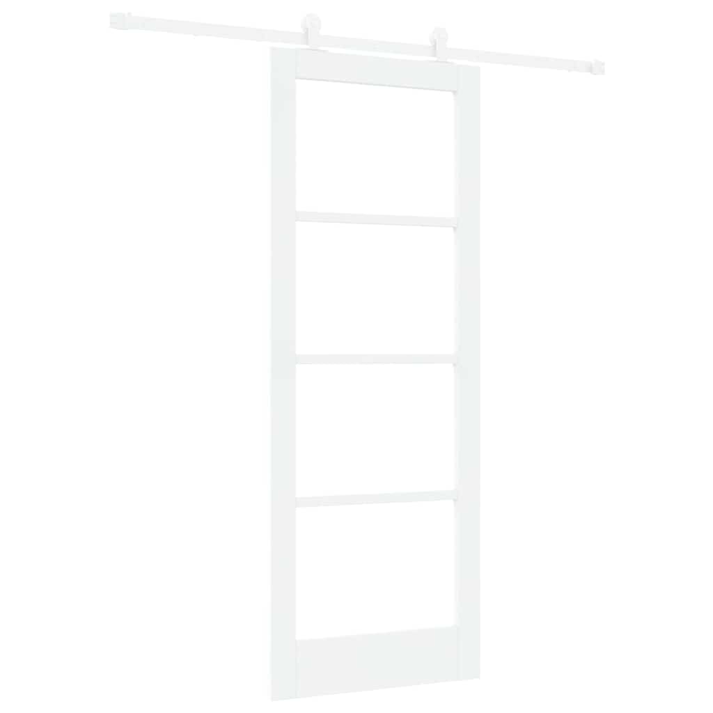 Porta Scorrevole ORKDAL Bianco 78 x 202 cm Legno e metallo