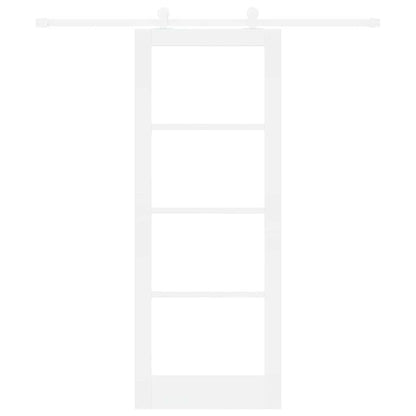 Porta Scorrevole ORKDAL Bianco 78 x 202 cm Legno e metallo