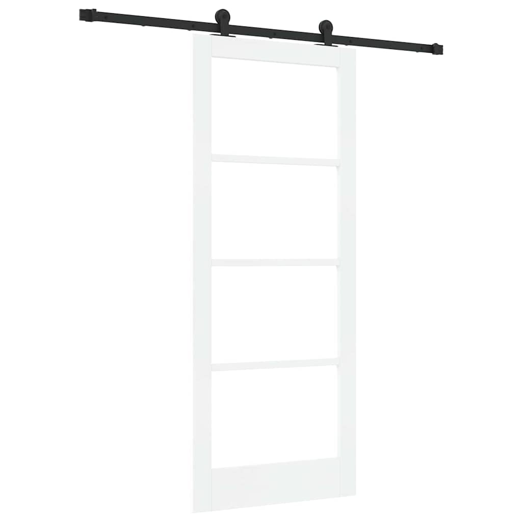 Porta scorrevole ORKDAL Bianco e Nero 83 x 202 cm | homemem39