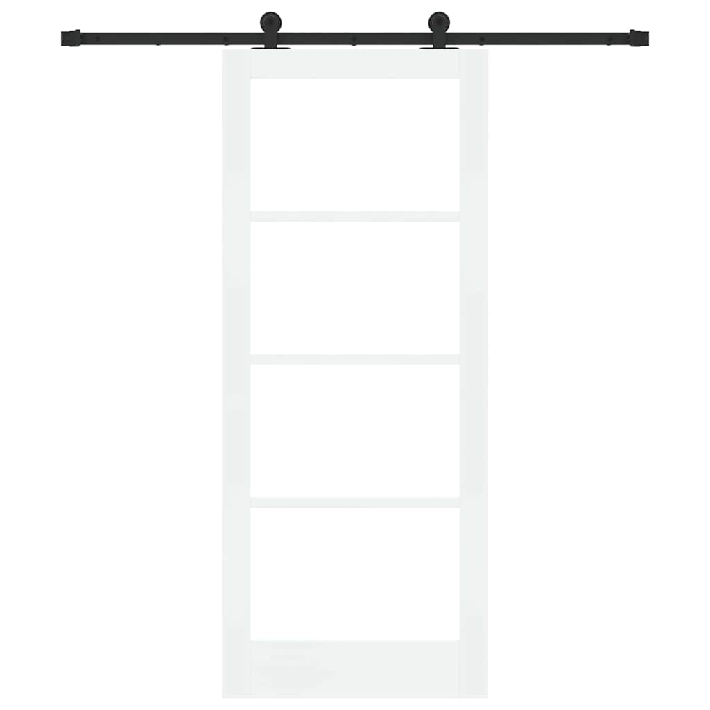 Porta scorrevole ORKDAL Bianco e Nero 83 x 202 cm | homemem39