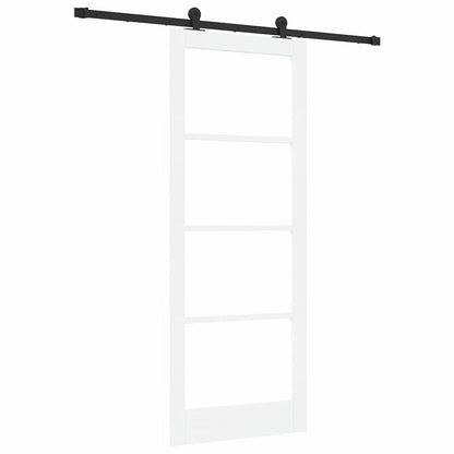 Porta scorrevole ORKDAL Bianco e Nero 83 x 211 cm | homemem39